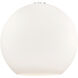 Ballston Athens 3 Light 15.75 inch Antique Copper Statement Pendant Ceiling Light in Incandescent, Matte White